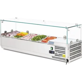 Polar chlazený přípravný servírovací pult pro 5 GN 1/4