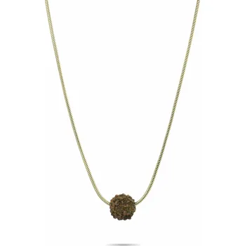 Řetízek SHIVA - Pozlacený řetízek řetízek se semenem Rudraksha