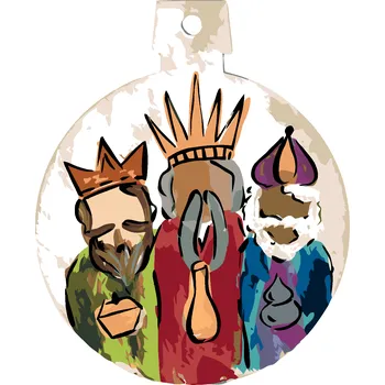 ZUTY Malování podle čísel - TŘI KRÁLOVÉ (HALEY BUSH) Rozměr: 40x50 cm, Rámování: bez rámu a bez vypnutí plátna