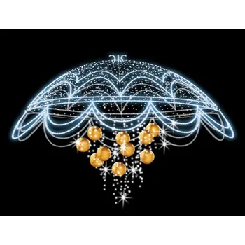 Vánoční světelný řetěz Polamp POL-0759 - 3D dekorace - Lampion - Ø150cm