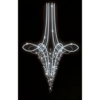 Vánoční světelný řetěz Polamp POL-0821 - 3D dekorace - Ozdoba sloupů - 120 x 75 cm