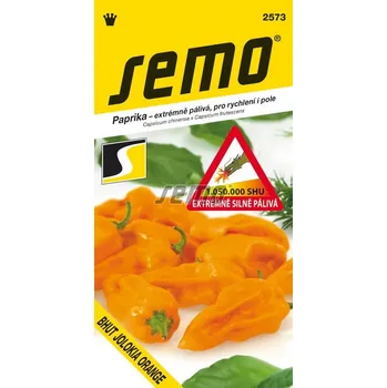 Semeno Paprika Bhut Jolokia Orange (oranžová, extrémně silně pálivá)