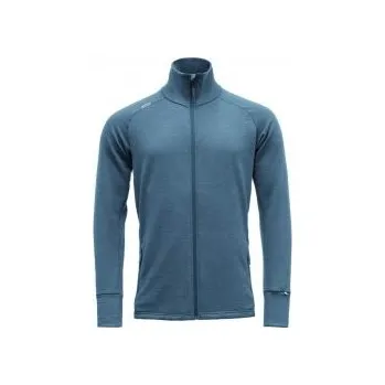 Pánská mikina Devold Nibba Merino Jkt Man blue melange XXL; Modrá mikina + DÁREK DLE VÝBĚRU!