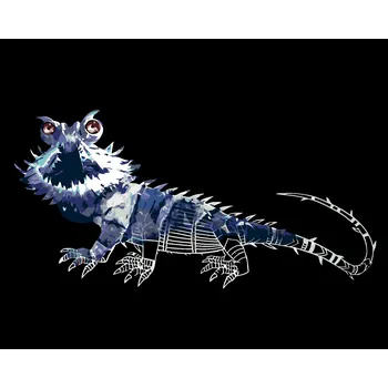 ZUTY Malování podle čísel - KRESLENÁ CHUPACABRA (FANTASTICKÁ ZVÍŘATA) Rozměr: 40x50 cm, Rámování: bez rámu a bez vypnutí plátna