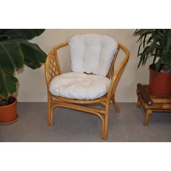 Podsedák Nábytek PEGAS Polstr na křeslo Bahama bílý