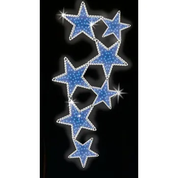 Vánoční světelný řetěz Polamp POL-0237M - 2D dekorace - Ozdoba sloupů - 200 x 100 cm