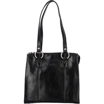 Kabelka Luxusní dámská kožená kabelka Katana Lana, černá