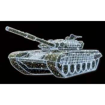 Vánoční osvětlení Polamp POL-2931 - 3D dekorace - Tank - 250 x 370 x 1000 cm