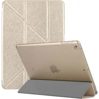 Pouzdro na mobilní telefon Hedvábné pouzdro s origami stojánkem pro iPad mini 4 / 5 - zlaté