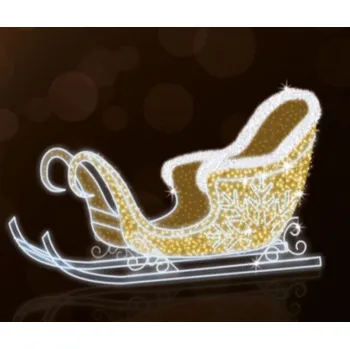 Vánoční osvětlení Polamp POL-1958 - 3D dekorace - Sáně - 170 X 200 cm
