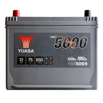 Autobaterie Yuasa Silver High Performance YBX5069 12V 75Ah 650A