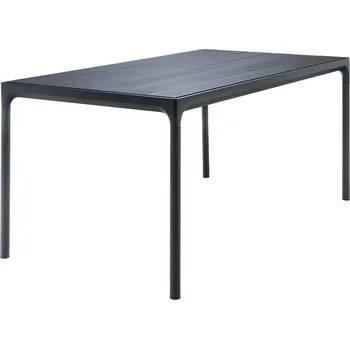 Zahradní stůl Černý kovový zahradní jídelní stůl HOUE Four 160 x 90 cm