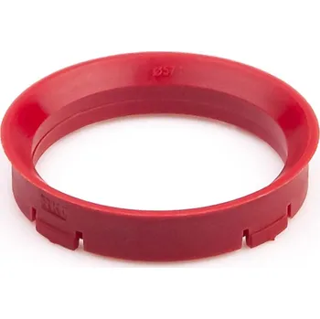 Vymezovací kroužek Vymezovací kroužek kol 66,45 / 57,1 , plast, červená, přesah kužele 3mm