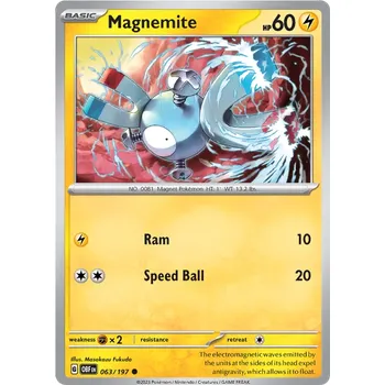 Sběratelská karetní hra Pokémon TCG Magnemite 063/197 - Reverse Holo