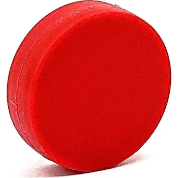 Dekorativní magnet SVX Magnet kotoučový v plastu červený 22x6 mm