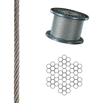 Lano EU SELECT Nerezové lanko AISI 316 7x7 3mm 3mm 100m