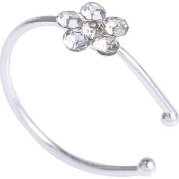 Piercing Fake piercing do nosu | falešný piercing, styl kytička -různé barvy - V1