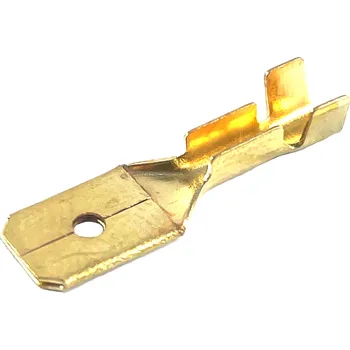 Kabelové oko Tracon electric Neizolované Cu lisovací kolíky ploché 1mm² 4,8×0,5mm / 0,5-1mm2