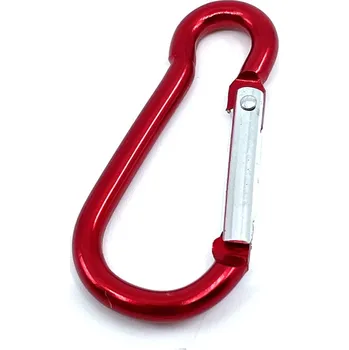 Jištění EU SELECT Karabina hliníková - červená 6mm 6x60mm