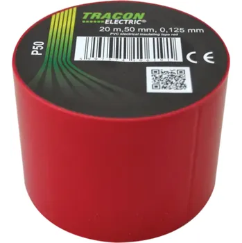 Izolační páska Tracon electric Páska izolační červená 20mx50mm 20mx50mm
