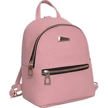 Městský batoh Elegantní batoh | koženkový batůžek - Růžový
