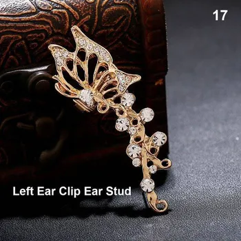 Náušnice Originální šperk | náušnice kočka, levá, 1 ks - Styl motýl 3