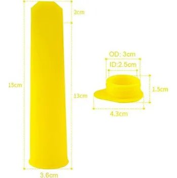 fomička na zmrzlinu Silikonová forma na zmrzlinu | tvořítko na zmrzlinu - Žlutá