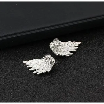 Náušnice Náušnice křídla | dámské náušnice, 1 pár - Stříbrná
