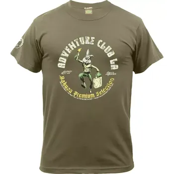 Pánské oblečení YAKUZA PREMIUM Tričko YAKUZA PREMIUM ADVENTURE CLUB 3406 oliva