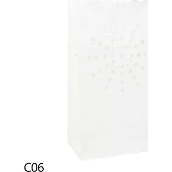 Dekorace do bytu - papírové sáčky na svíčky, 5 - 10 ks - Slunce,10 ks