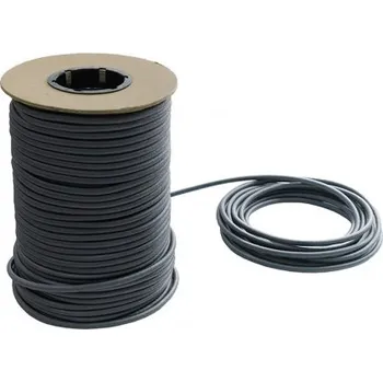 Lany Pružné gumové lano 8mm - šedé 100m