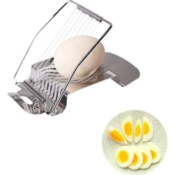 Stojánek na vajíčko Kráječ na vejce | kovový kráječ na vajíčka