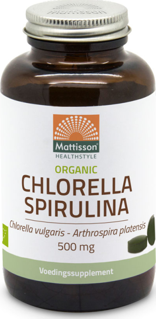 Mattisson Chlorella Spirulina 500 mg BIO 240 tbl od 569 Kč Zbozi cz