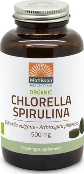 Přírodní produkt Mattisson Chlorella Spirulina 500 mg BIO 240 tbl.