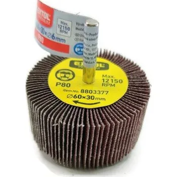 Brusný kotouč EXTOL Lamelový brusný kotouč na stopce P80 60x30mm 60x30mm P80