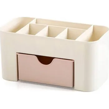 Organizér na kosmetiku Kosmetický organizér | organizér na šperky plastový - červený