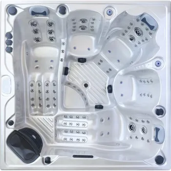 Vířivka Relax na MAX Vířivka Oaza Barva: mramorově-bílá, Barva bočnice: hnědá