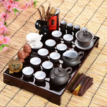 Čajovna Čínský čajový obřad Gong Fu Cha - Yixing Zisha glazovaný čajový set 6