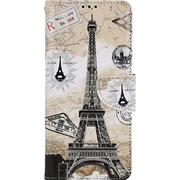 Pouzdro na mobilní telefon Obal Samsung A20e knížkový Paris 2 (kryt neboli pouzdro na Samsung A20e)