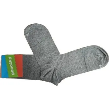 Pánské ponožky FX-HIGH jednobarevné bavlněné ponožky FUXY 43-46 šedá