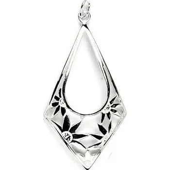 Přívěsek Stříbrný přívěsek s květy - P987 (Stříbrný přívěsek s květinami)