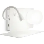 LED Nástěnné svítidlo Ideal Lux Book-1 AP2 bianco 174792 G9 1x28W bílé levostranné
