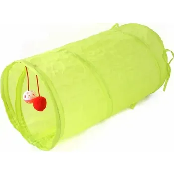 Hračka pro kočku Skládací prolézačka pro kočky | tunel pro kočky s míčky, délka 50 cm - Zelená