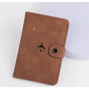 Peněženka Cestovní peněženka na pas a kreditní karty - hnědý