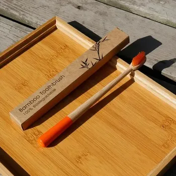 Zubní kartáček Bambusový kartáček | ekologický dřevěný kartáček - 13