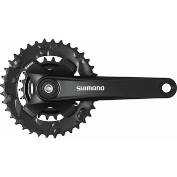 Klika na kolo kliky SHIMANO FC-MT101-L 170mm 36-22 zubů, černé, 9 speed, bez krytu, pro osu čtyřhran