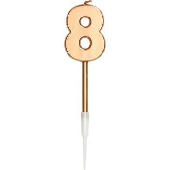 Dortová svíčka Folat SVÍČKA bronzová metalická 8