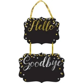 Party dekorace Tabule s nápisem Hello a Goodbye (Tabule s nápisem Hello a Goodbye)