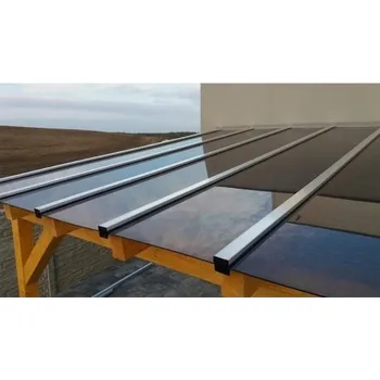 Průsvitná krytina Covernit Polykarbonátová plná deska 6 mm - antracit 2100 x 4500 mm