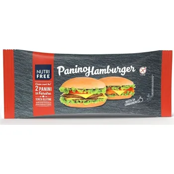 Trvanlivě pečivo Nutrifree Bezlepkové hamburger housky 2x90 g